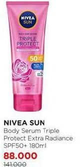 Nivea Sun Sérum Corps SPF50 Triple Protect, Extra Radiance & Smooth, 180ml Neuf