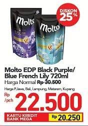 Promo Harga MOLTO Eau De Parfum Black Purple, French Lily 720 ml - Carrefour