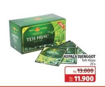 Promo Harga Kepala Djenggot Teh Celup Green Tea Premium 60 gr - Lotte Grosir