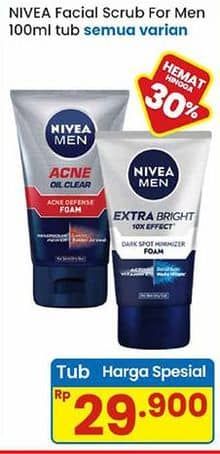 Promo Harga Nivea Men Facial Foam All Variants 100 ml - Indomaret