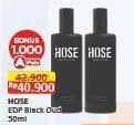 Promo Harga Hose EDP Black 50 ml - Alfamart