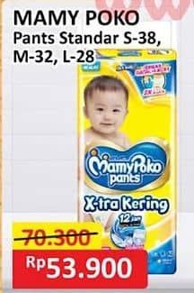 Promo Harga Mamy Poko Pants Xtra Kering S38, M32, L28 28 pcs - Alfamart