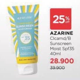 Promo Harga Azarine Calm My Acne Sunscreen Moisturiser SPF 35 Pa+++ 40 ml - Watsons