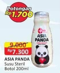 Promo Harga Asia Panda Susu Steril 200 ml - Alfamart