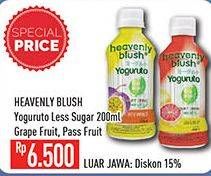 Promo Harga HEAVENLY BLUSH Yoguruto Grape Fruit, Passion Fruit 200 ml - Hypermart