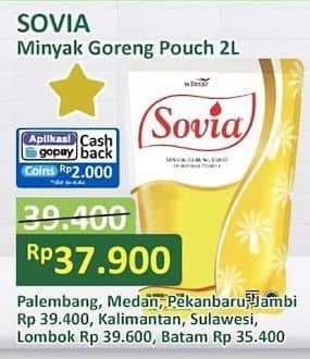 Promo Harga Sovia Minyak Goreng 2000 ml - Alfamart