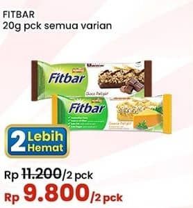 Promo Harga Fitbar Makanan Ringan Sehat All Variants 20 gr - Indomaret