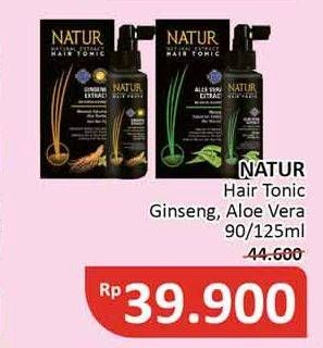 Promo Harga NATUR Hair Tonic Gingseng, Aloe Vera 90 ml - Alfamidi