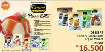 Promo Harga DESSERT FACTORY Panna Cotta All Variants 77 gr - Alfamidi