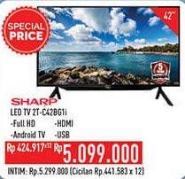 Promo Harga SHARP 2T-C42BG1i | Full HD Android TV 42"  - Hypermart