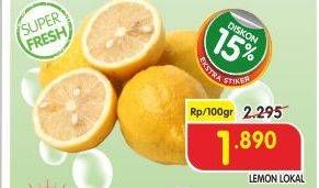 Promo Harga Lemon Lokal per 100 gr - Superindo