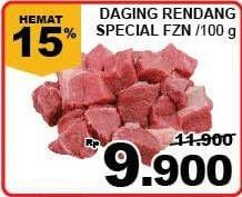 Promo Harga Daging Rendang Sapi Frozen per 100 gr - Giant