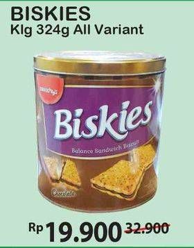 Promo Harga BISKIES Sandwich Biscuit All Variants 324 gr - Alfamart