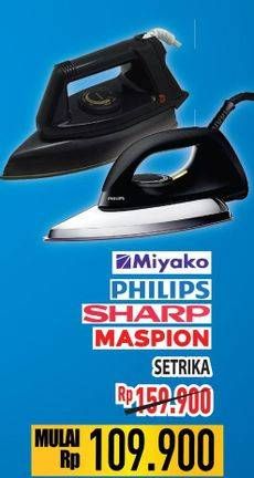 Promo Harga Miyako/Philips/Sharp/Maspion Setrika  - Hypermart