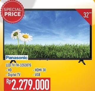 Promo Harga PANASONIC TH-32G307G | HD Ready LED TV 32 inch  - Hypermart