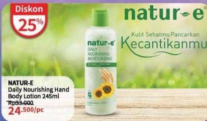 Promo Harga Natur-e Hand Body Lotion Daily Nourishing Moisturizing 245 ml - Guardian