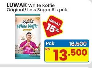 Promo Harga Luwak White Koffie  - Indomaret