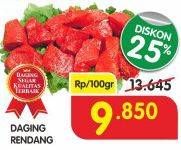 Promo Harga Daging Rendang Sapi per 100 gr - Superindo