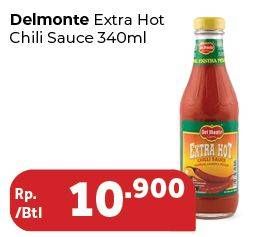 Promo Harga DEL MONTE Sauce Extra Hot Chilli 340 ml - Carrefour