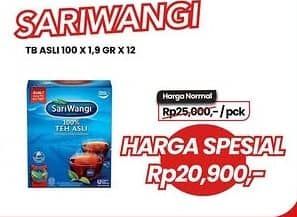 Promo Harga Sariwangi Teh Asli 185 gr - Carrefour