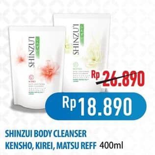 Promo Harga Shinzui Body Cleanser Kirei, Kensho, Matsu 420 ml - Hypermart