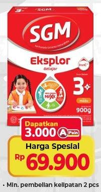 Promo Harga SGM Eksplor 3+ Susu Pertumbuhan All Variants 900 gr - Alfamart