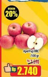 Promo Harga Apel Fuji RRC per 100 gr - Hypermart