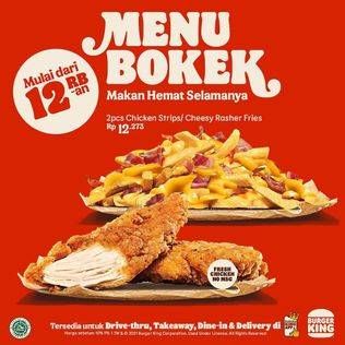 Promo Harga Menu Bokek  - Burger King