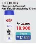 Promo Harga LIFEBUOY Shampoo Anti Dandruff, Anti Hair Fall, Strong Shiny 170 ml - Alfamart