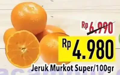 Promo Harga Jeruk Murcot Super per 100 gr - Hypermart