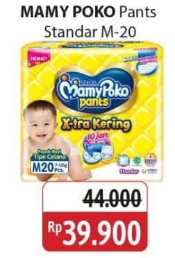 Promo Harga Mamy Poko Pants Xtra Kering M20 20 pcs - Alfamidi