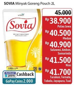 Promo Harga Sovia Minyak Goreng 2000 ml - Alfamidi