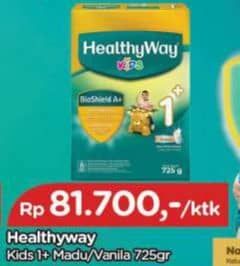 Promo Harga Healthyway Kids 1+ Madu, Vanilla 725 gr - TIP TOP