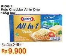 Promo Harga KRAFT All in 1 Cheddar 165 gr - Indomaret