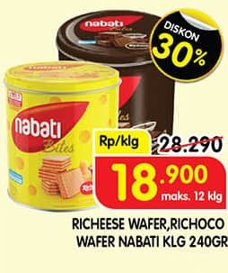 Promo Harga Nabati Bites Richeese, Richoco 240 gr - Superindo