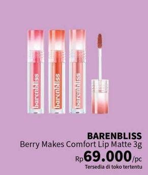 Promo Harga Barenbliss Berry Makes Comfort Lip Matte  - Guardian