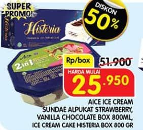 Promo Harga Aice Sundae/Histeria  - Superindo