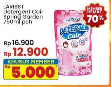 Promo Harga Larisst Detergent Cair Spring Garden 750 ml - Indomaret