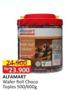 Promo Harga ALFAMART Wafer Roll Cokelat 500 gr - Alfamart