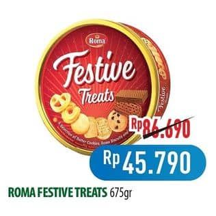 Promo Harga Roma Festive Treats 675 gr - Hypermart