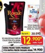 Promo Harga So Klin Royale Parfum Collection 800 ml - Superindo
