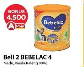 Promo Harga BEBELAC 4 Susu Pertumbuhan Madu, Vanila 800 gr - Alfamart