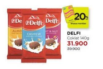 Promo Harga Delfi Chocolate 140 gr - Watsons