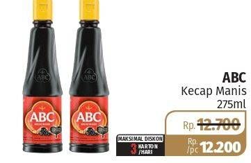 Promo Harga ABC Kecap Manis 275 ml - Lotte Grosir