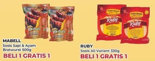 Mabell Mabell/Ruby Sosis  Beli 1 Gratis 1