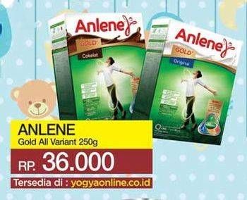 Promo Harga ANLENE Gold Susu High Calcium All Variants 250 gr - Yogya