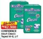 Promo Harga CONFIDENCE Adult Diapers Classic M8, L7  - Alfamart
