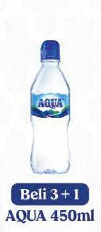 Promo Harga AQUA Air Mineral 450 ml - Hypermart