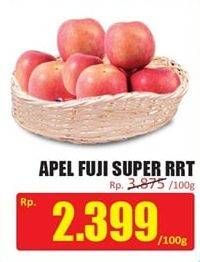 Promo Harga Apel Fuji Super RRT per 100 gr - Hari Hari