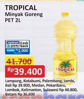 Promo Harga Tropical Minyak Goreng 2000 ml - Alfamart